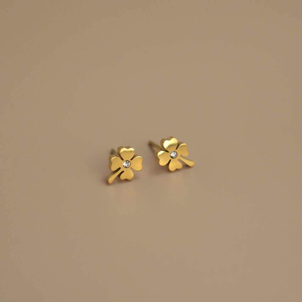 Mini Leaf Stud Earrings