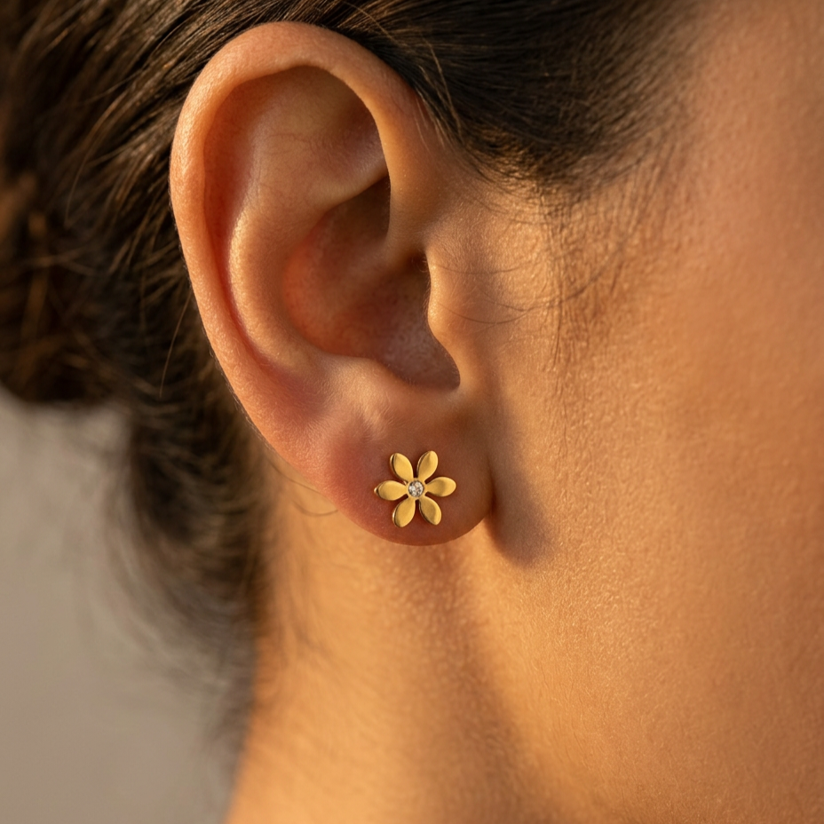 Mini Daisy Stud Earrings