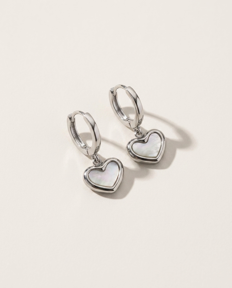 Shell Heart Hoops
