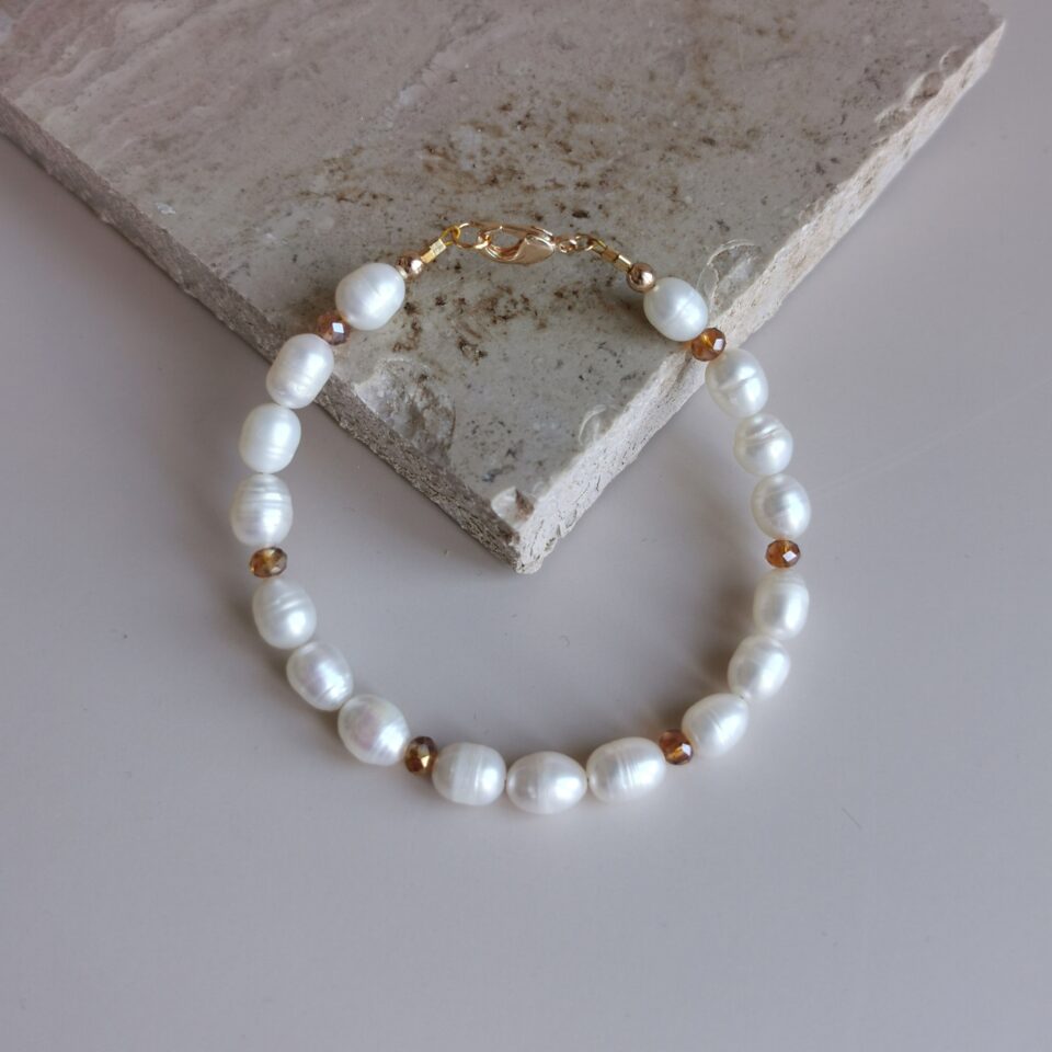 Natural Pearl Line Bracelets